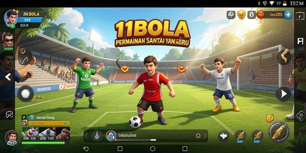 Tampilan gameplay menawan dari 11BOLA saat dimainkan.