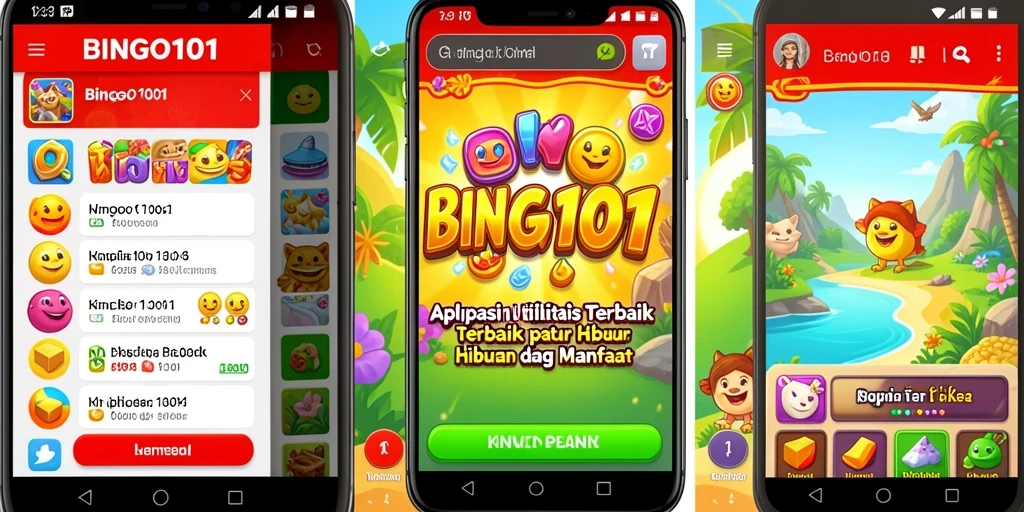 Tangkapan layar utama BINGO101 menampilkan gameplay yang seru dan interaktif.