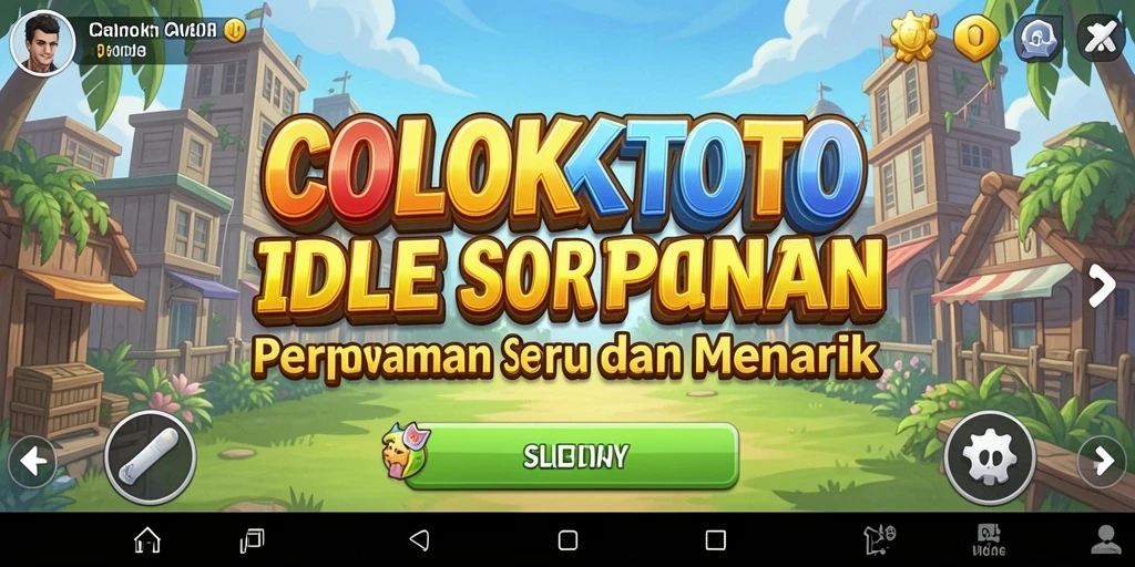 Gameplay COLOKTOTO menampilkan aksi santai dan pengumpulan item yang menarik.