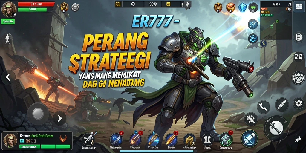 Tampilan menegangkan strategi pertempuran dalam ER777.