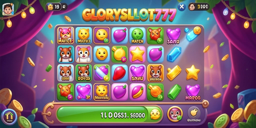 Tampilan screenshot GLORYSLOT777 menampilkan gameplay yang menarik dan penuh warna.