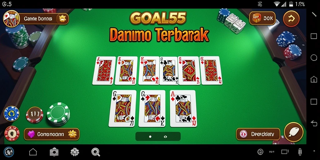 Tangkapan layar utama dari gameplay seru GOAL55