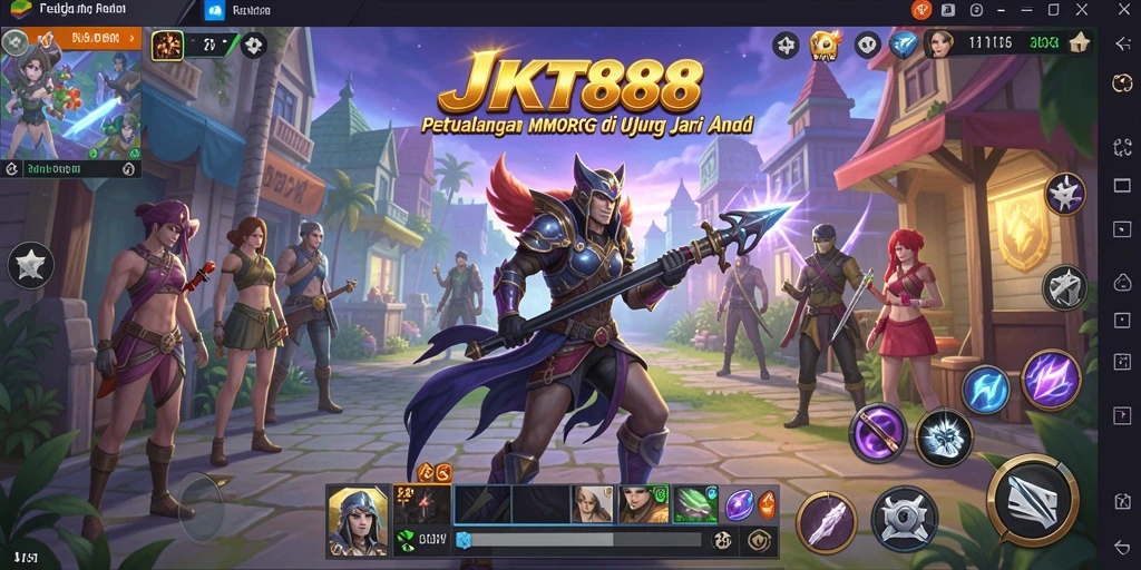 Tampilan gameplay MMORPG JKT88 yang menakjubkan dan mengasyikkan.