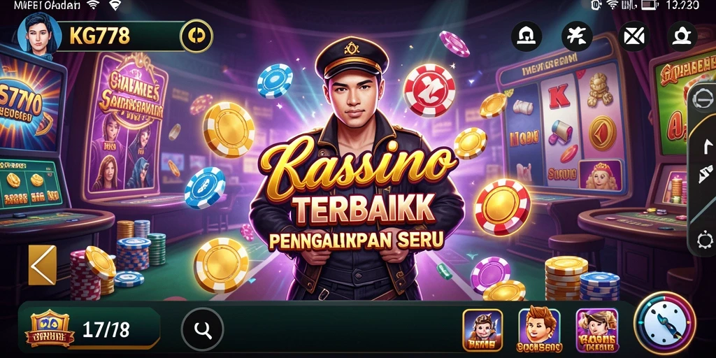 Tampilan menarik dari gameplay Kasino di KG778.