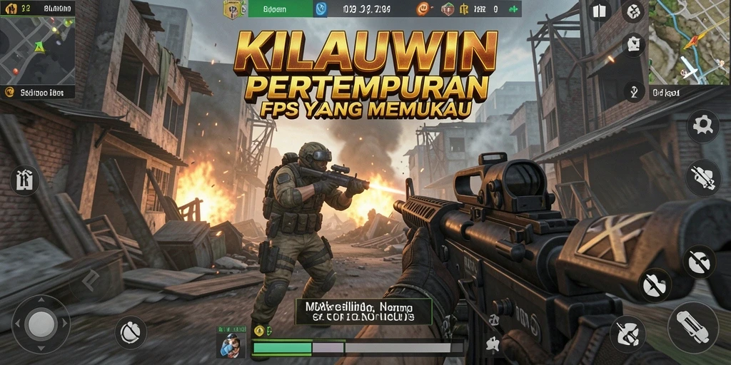 Skrinsut gameplay KILAUWIN menampilkan aksi pertempuran yang intens.