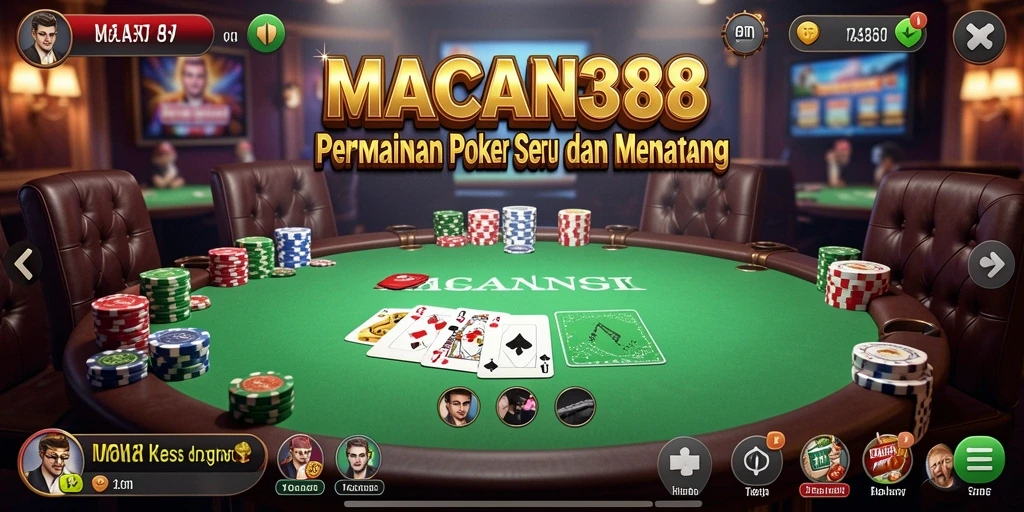 Gameplay poker yang seru dan interaktif di MACAN388.