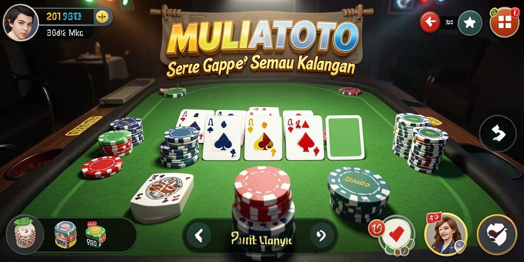 Tampilan gameplay seru dari permainan Gaple di MULIATOTO.