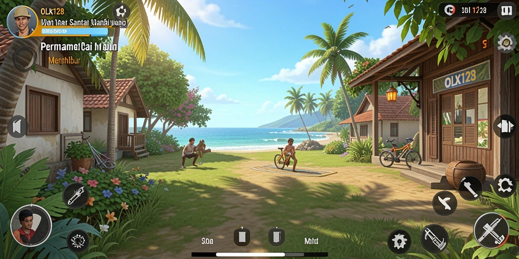 Screenshot OLX128 menampilkan gameplay yang mengasyikkan dan penuh warna.