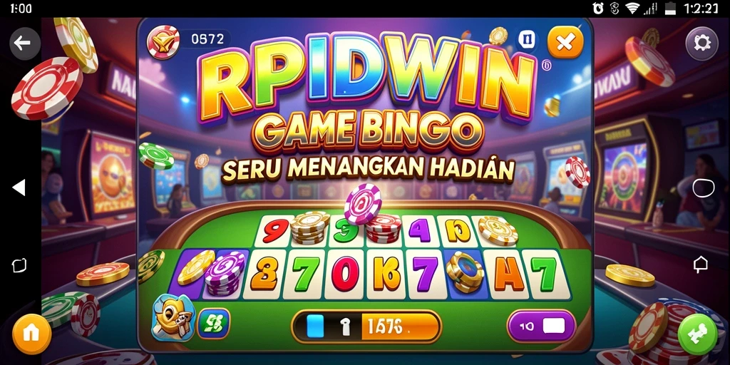 Screenshot gameplay Bingo RPIDWIN yang menampilkan suasana seru.