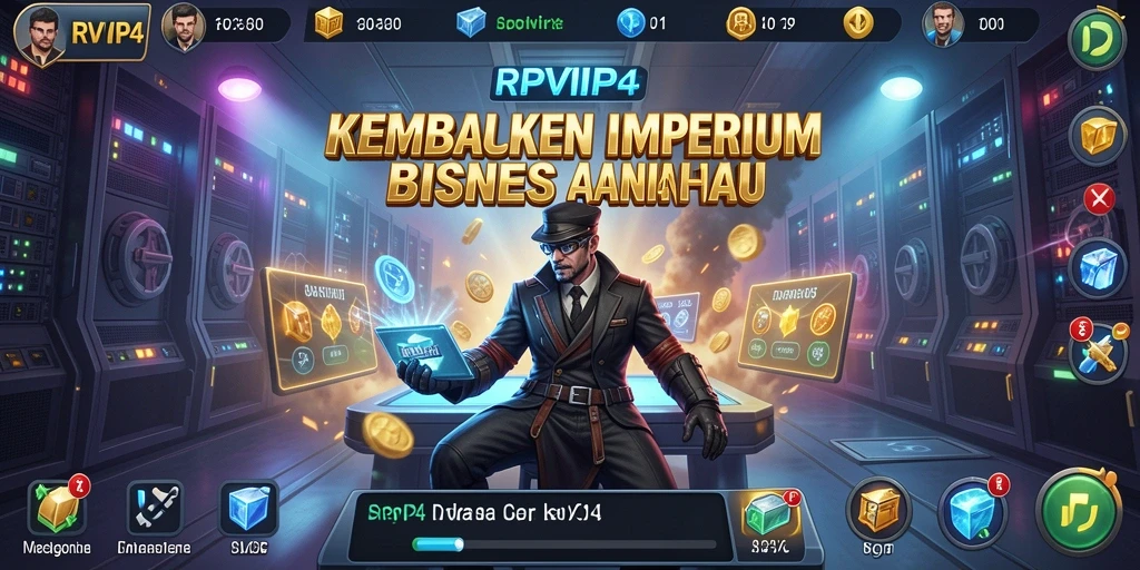 Tampilan gameplay RPVIP4 menampilkan pengelolaan bisnis yang strategis.