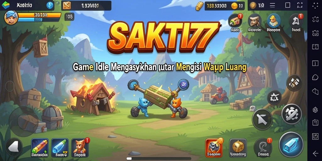 Tangkapan layar gameplay SAKTI77 yang menunjukkan momen seru dalam game Idle.