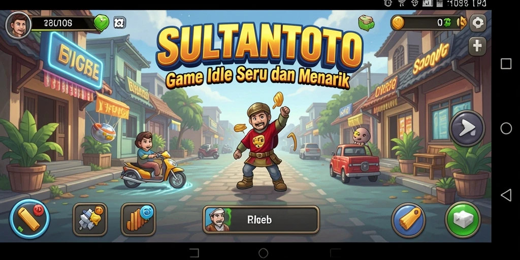 Gameplay SULTANTOTO yang menarik dengan mekanisme Idle.