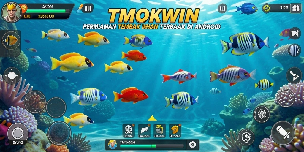 Tampilan menarik TMOKWIN saat menangkap ikan di lautan.