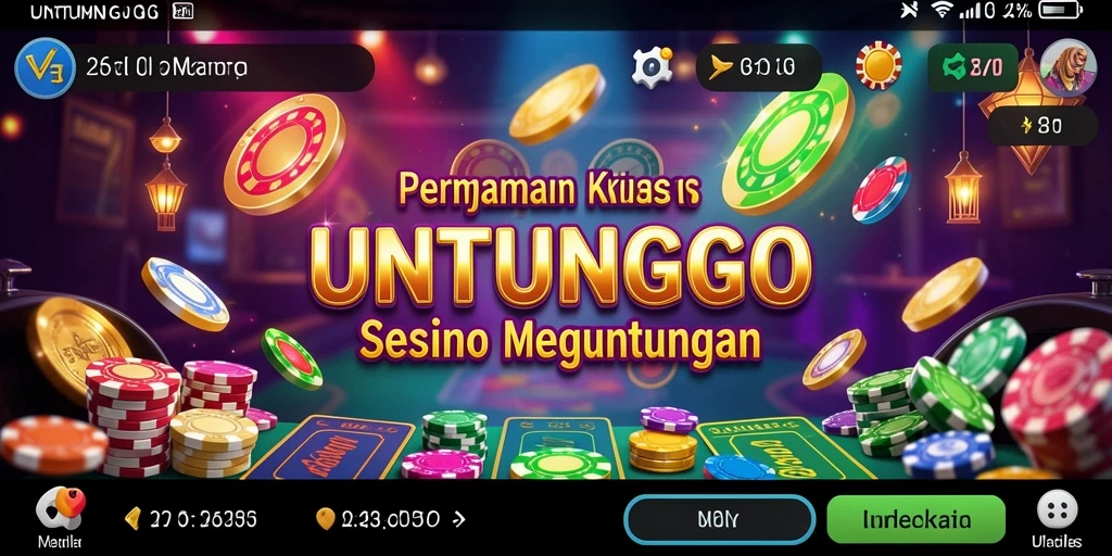 Tampilan seru gameplay Kasino di UNTUNGGO.
