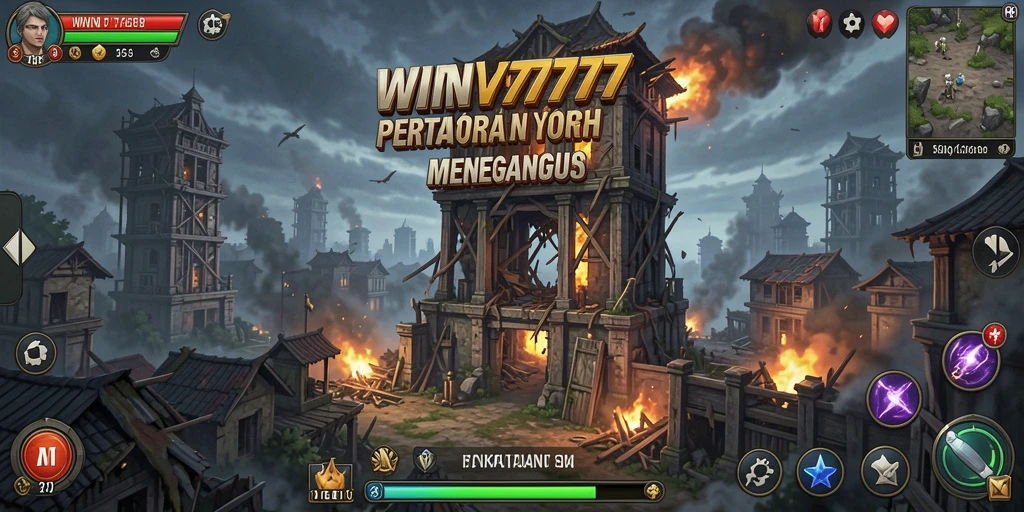 Gameplay menegangkan dalam WIN777 di Tower Defense.