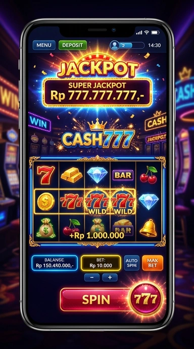 Tampilan antarmuka cash777 yang sederhana dan menarik.