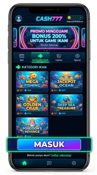 Screenshot fitur unggulan cash777 yang memudahkan navigasi aplikasi.